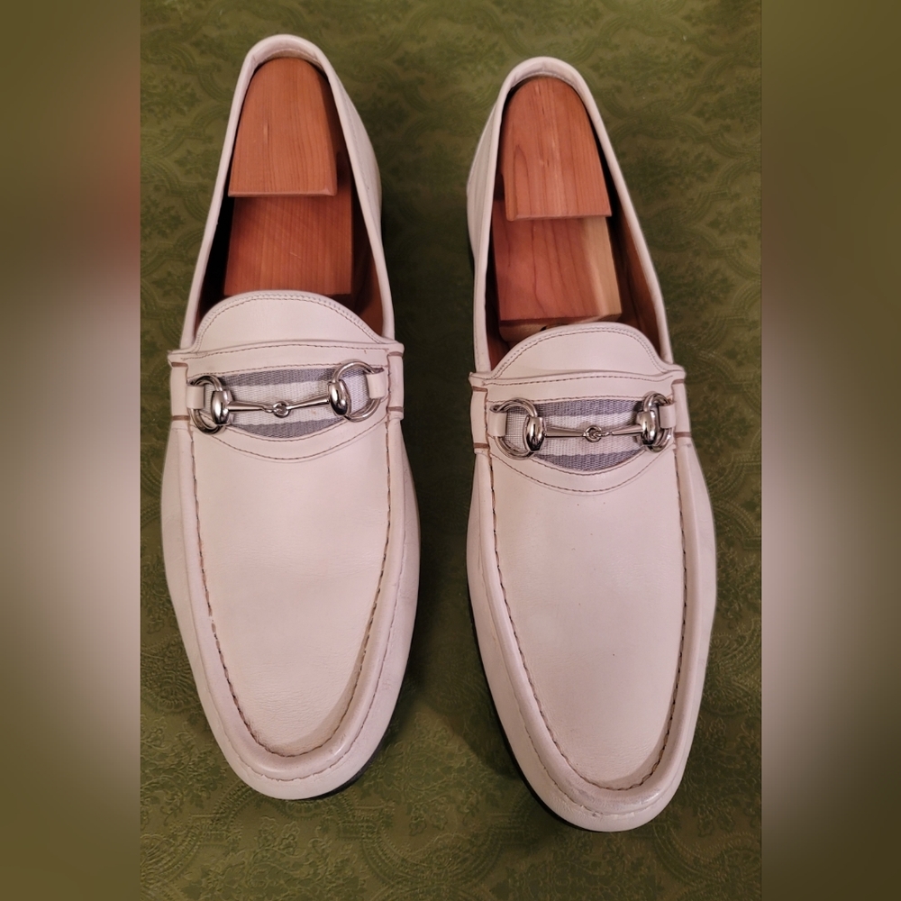 GUCCI IVORY CREAM  LOAFER SIZE  GUCCI 12  / US 13